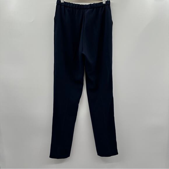 Trina Turk Navy Blue High Rise Skinny‎ Leg Full Length Dress Pants Size 2 - Picture 4 of 10
